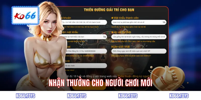 Nhận thưởng cho người chơi mới